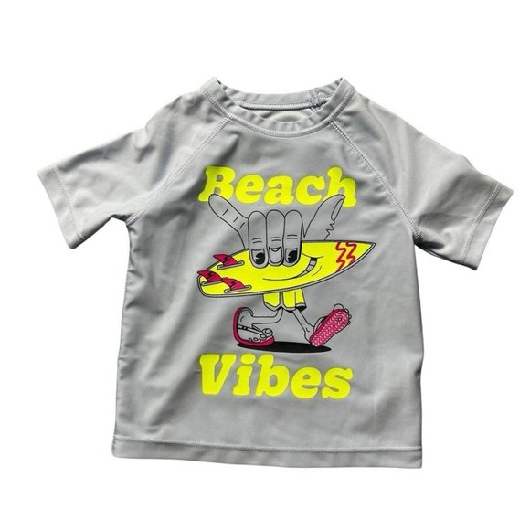 Baby Gap Beach Vibes Rash Guard Swim Top Size 12-18 Months - Picture 1 of 3